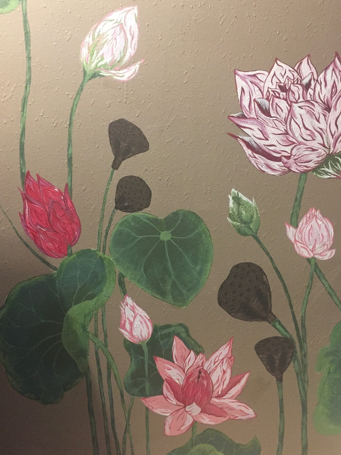 Lotus mural, view 5.